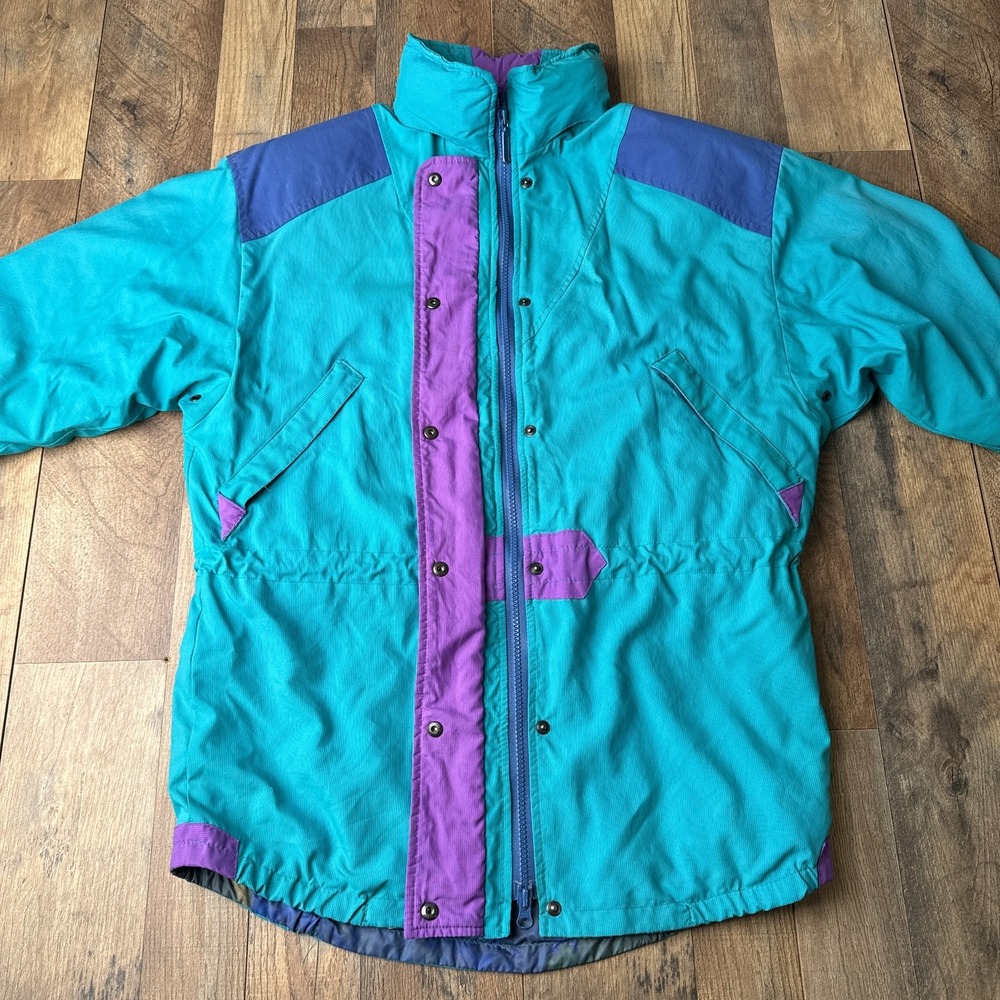 Vintage Roffe Ski Jacket Snow Snowboarding Ultrex Blue Waterproof Women's Size 8